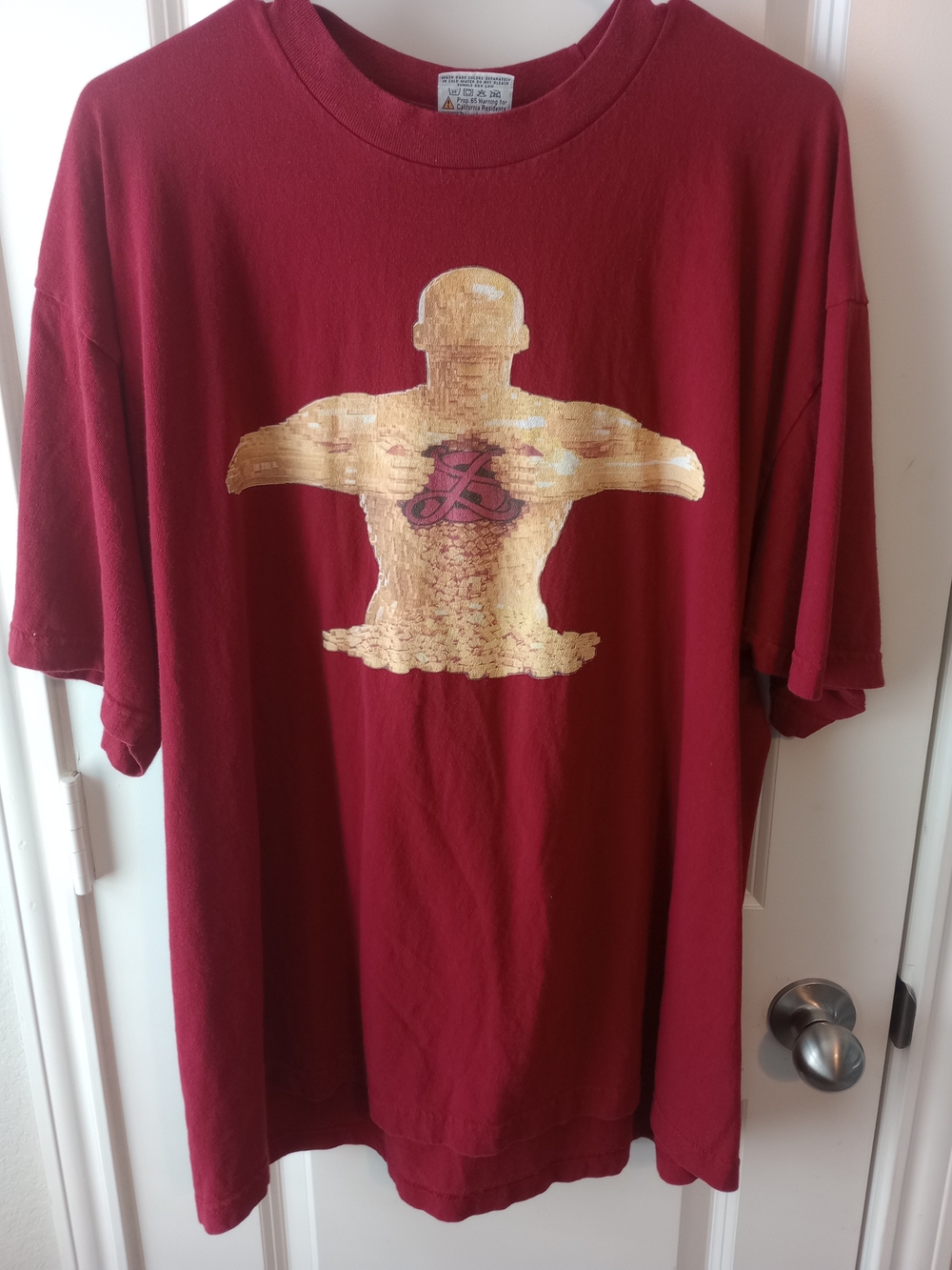 Men's Maroon Lego Graphic T-Shirt with SL logo